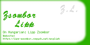 zsombor lipp business card